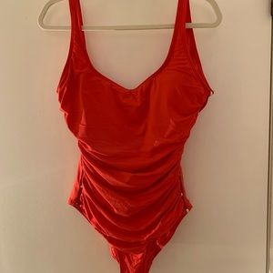 Red one piece swimsuit - size 14